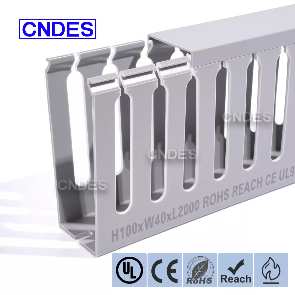 Conducto de carril DIN de PVC ranurado 100 × 40