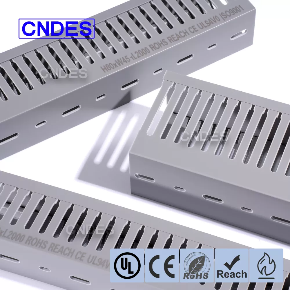 Conducto de cableado de cable de ranura estrecha de PVC